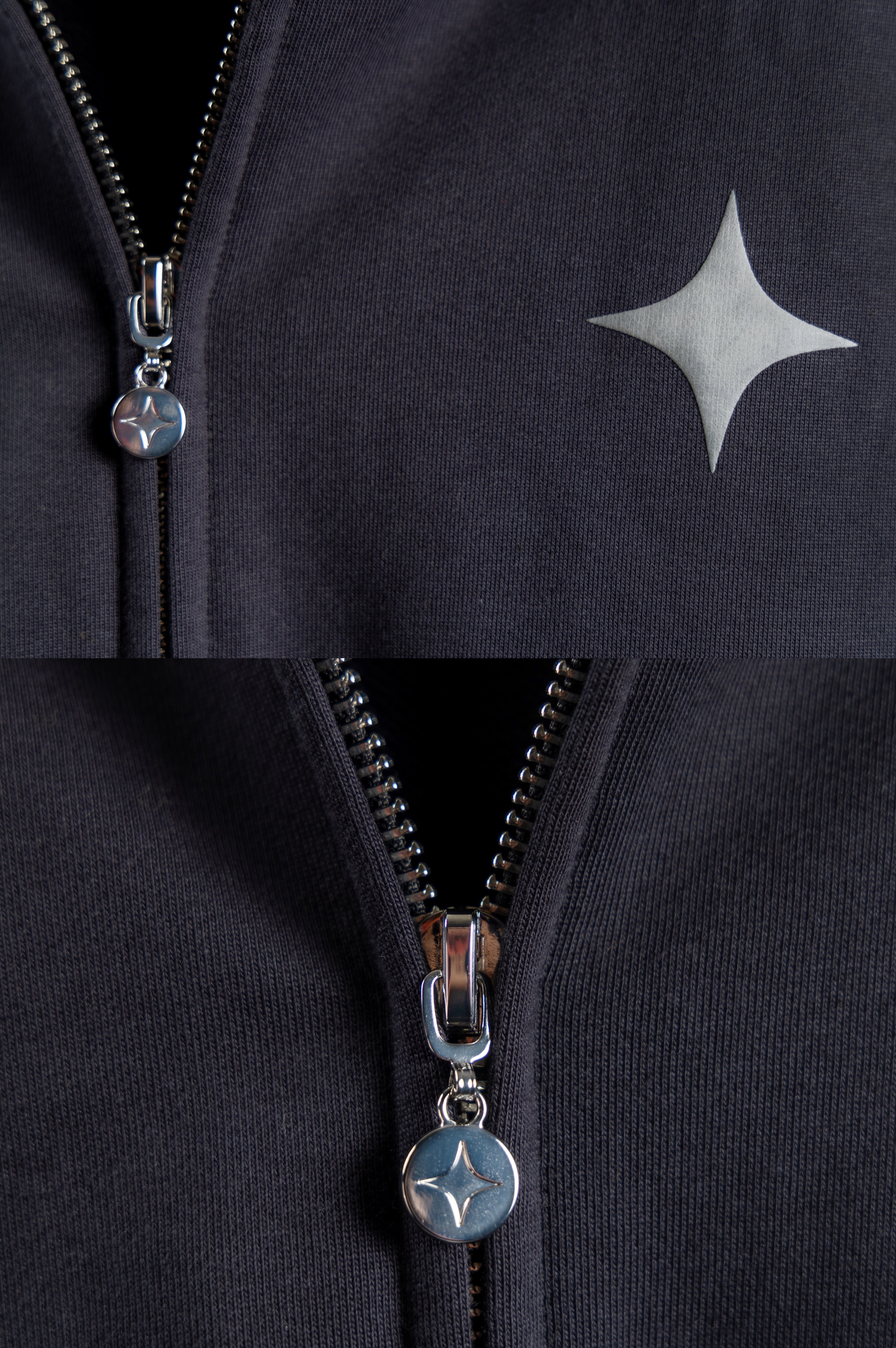 Sanity Midnight Black Zip Up