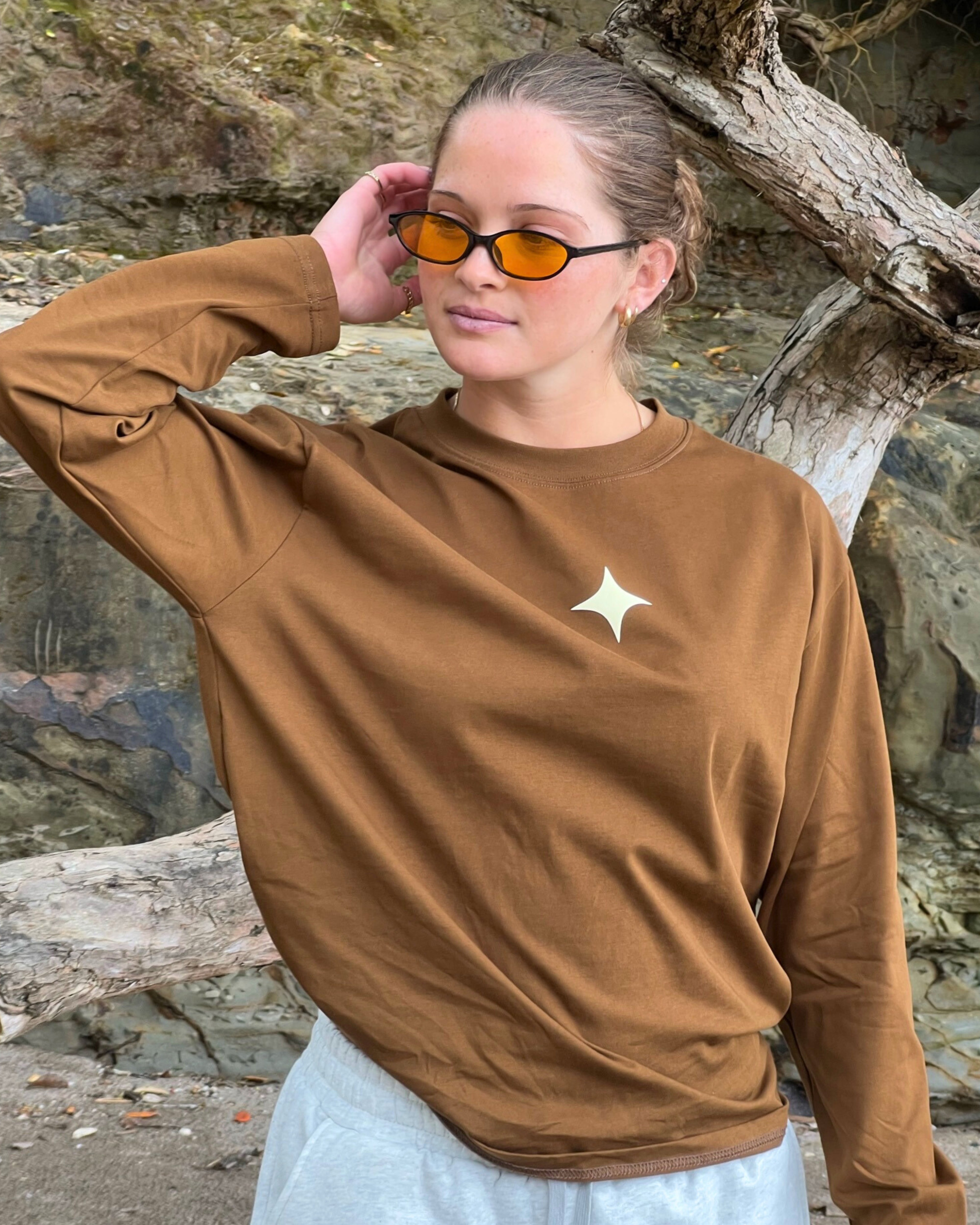 Sanity - Mocha Long Sleeve Tee