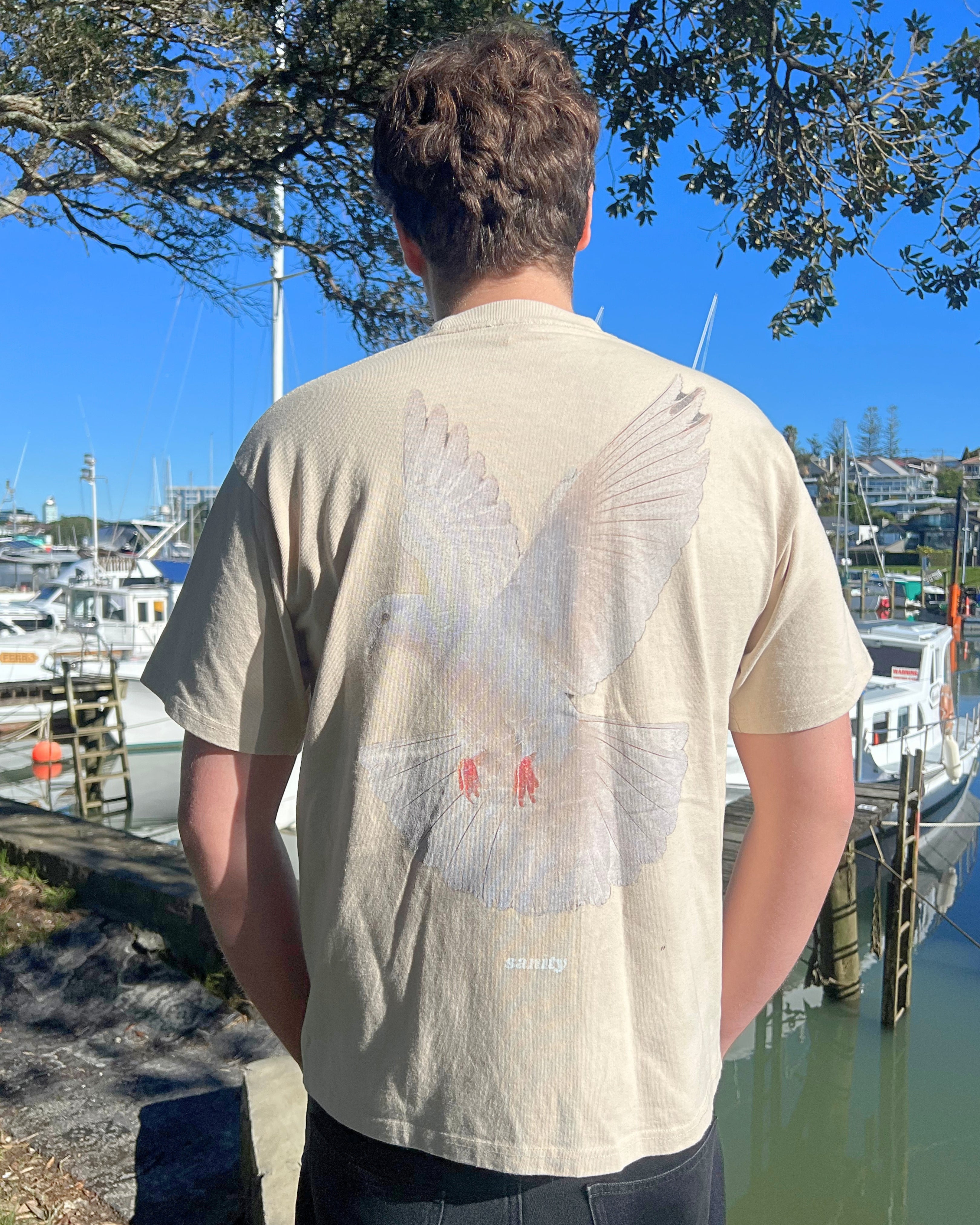 Sanity - Dove Washed Cream T-shirt