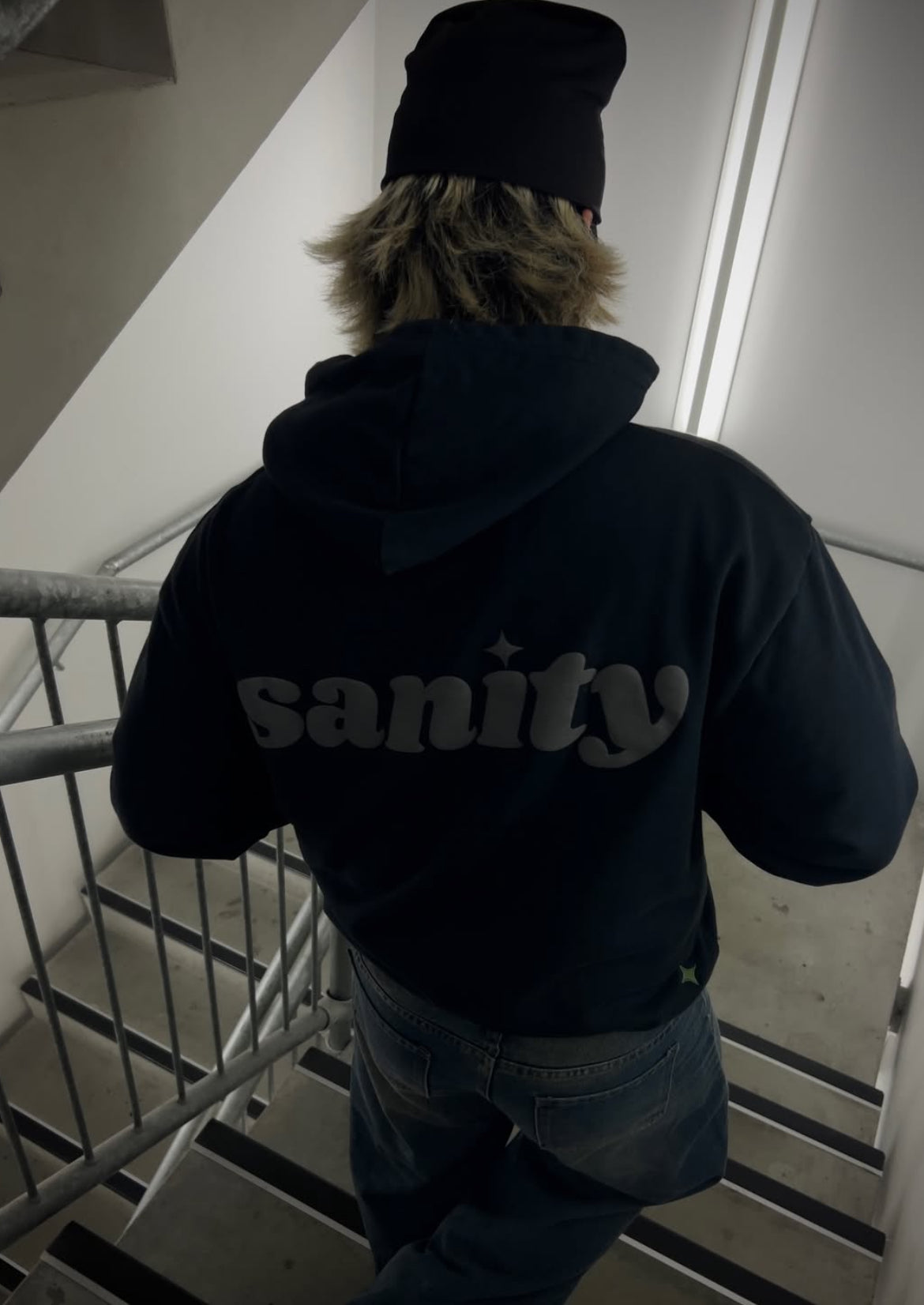 Sanity Midnight Black Zip Up