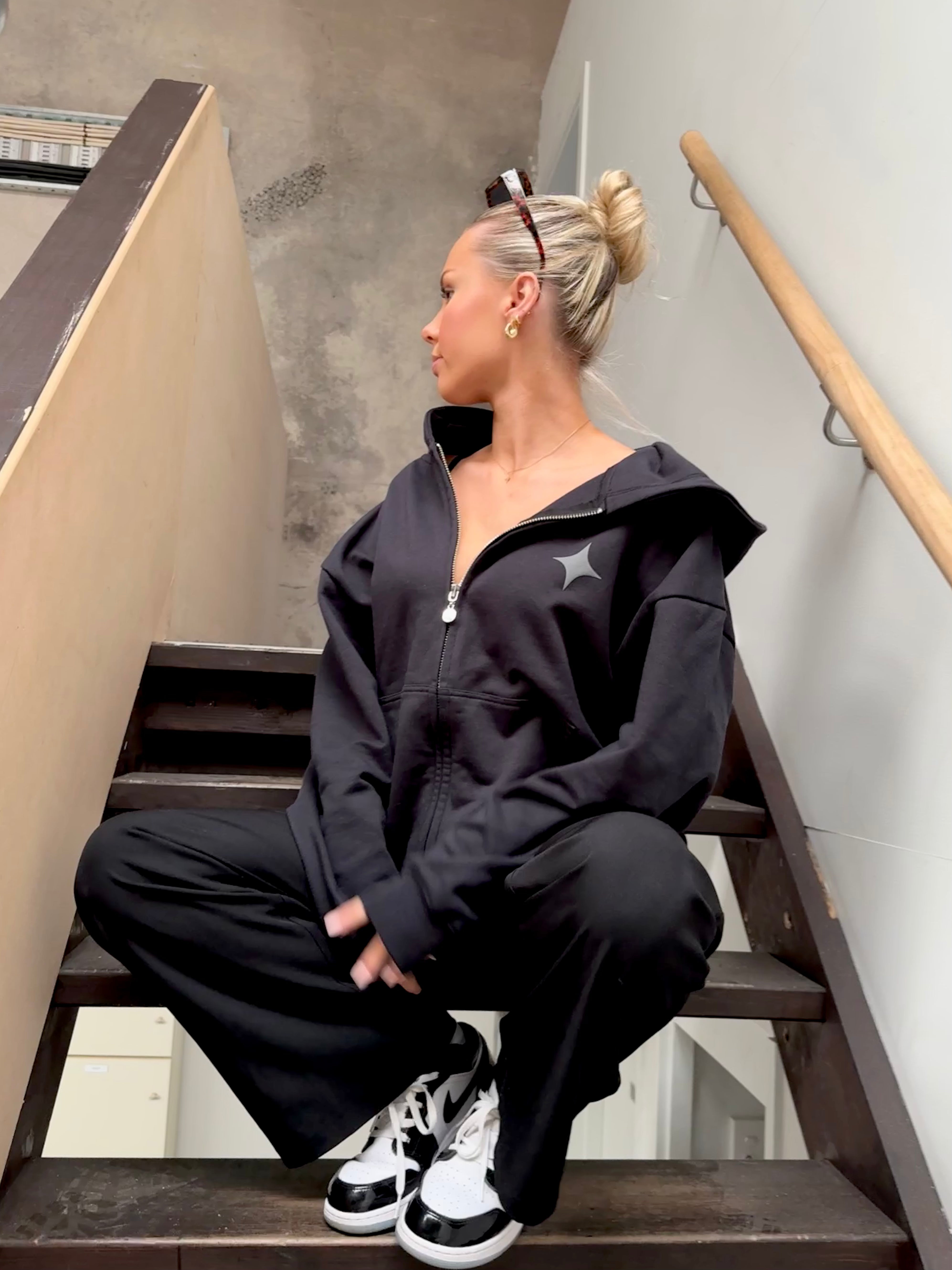 Sanity Midnight Black Zip Up
