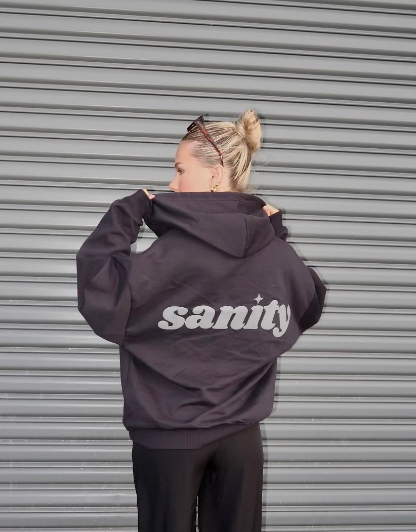 Sanity Midnight Black Zip Up
